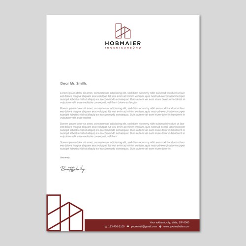 Papelería propuesta en el concurso por LAXMI DESIGNHUB