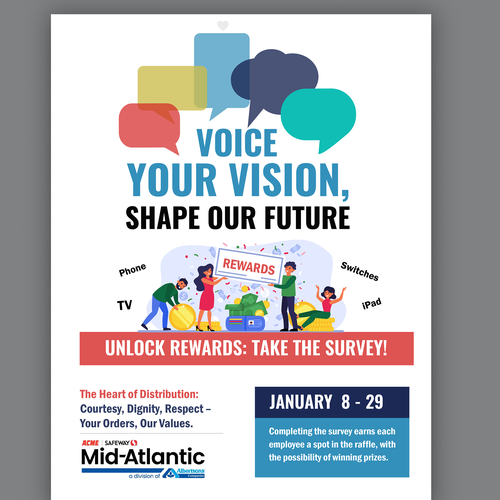 Acme Survey Need 100% Participation Design by Smarika Ahuja ❤