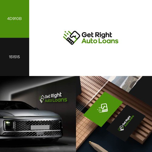 Get Right Auto Loans Logo Design by pixelamazers