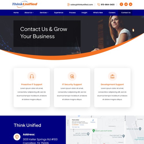 An IT services provider needs a high-tech website to help their business grow Design by ABRIR