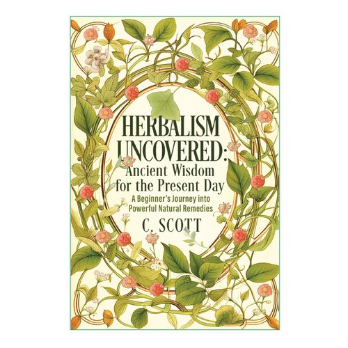 Depiction of powerful ancient herbal wisdom for modern times for an ebook on herbalism Design by logroll