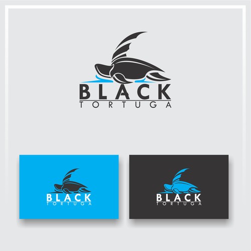 Design a Black Sea Turtle logo with a sail or sailboat somehow included in the image of a turtle Design by rozak46