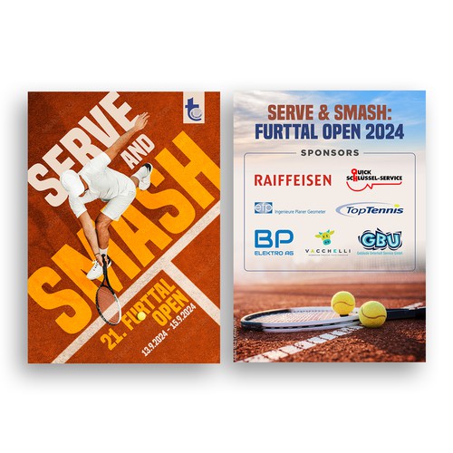 Aces & Action: Cool Flyer for a Tennis Tournament Design by Pajh√