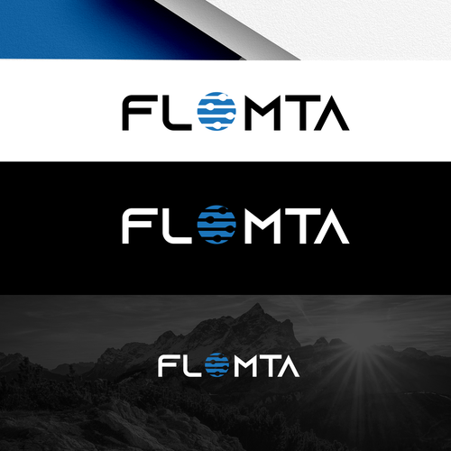 Flomta | Flow /ˈmiːtə/ logo for remote metering application Design by END™