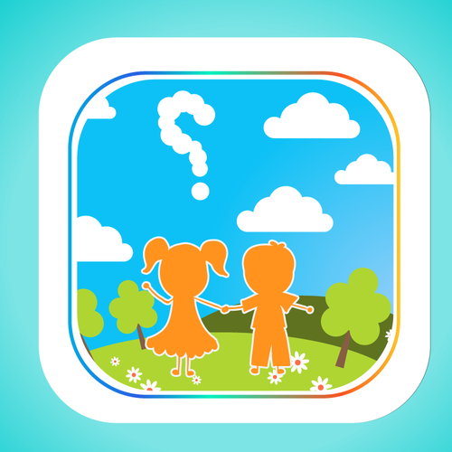 Create an visually stunning app icon to attract young kids (to a wholesome app!) Design by MAM2