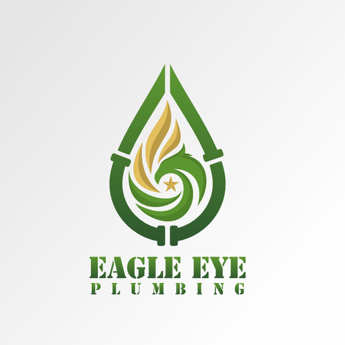 Eye catching and very marketable logo for plumbing company. The company name is Eagle Eye Plumbing Design by Zept'ID99™