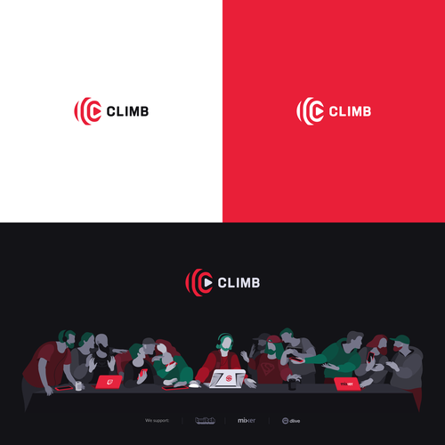 Logo redesign for live stream promotion network Design by H A Y Z A