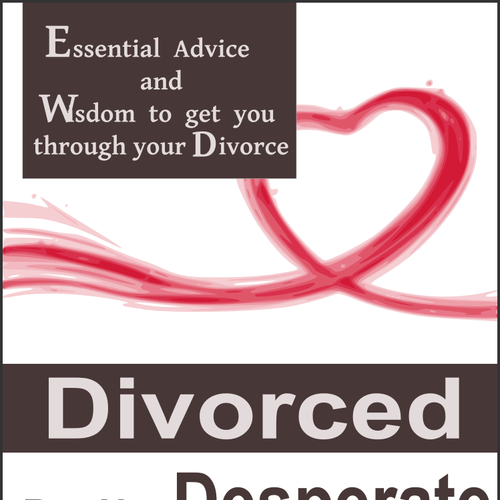 book or magazine cover for Divorced But Not Desperate Diseño de Yogtal