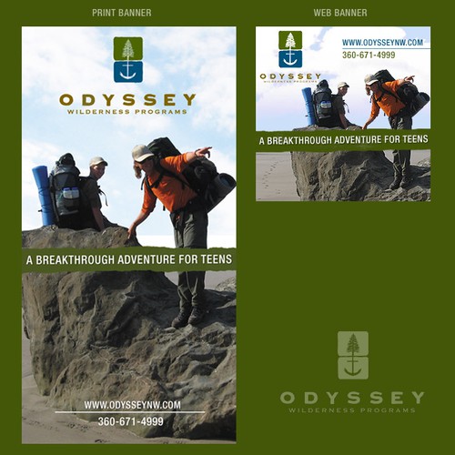 Create the next banner ad for Odyssey Wilderness Programs Ontwerp door codingstyle