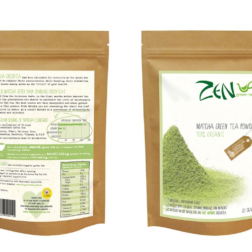 print or packaging design for Zen Green Tea Design by Greta & Bruno