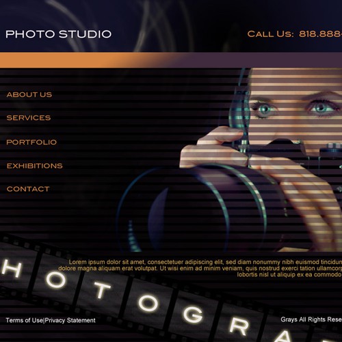 1-3 Page Website Template Design von grays
