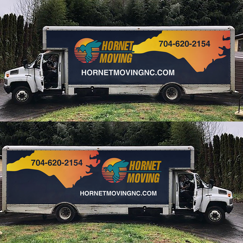 Hornet Moving truck Wrap Design by theANUNGs