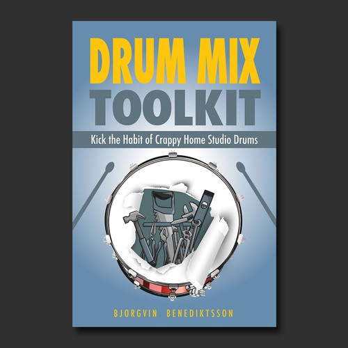 Drum Mix Toolkit: Design a Best-Selling Book Cover about music production and mixing drums Design by BnPixels