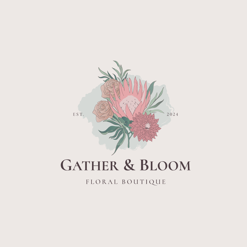 A gorgeous eye catching logo design for a new floral boutique Design by TULU