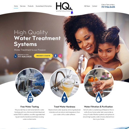 Website for Water Treatment Website Diseño de OMGuys™