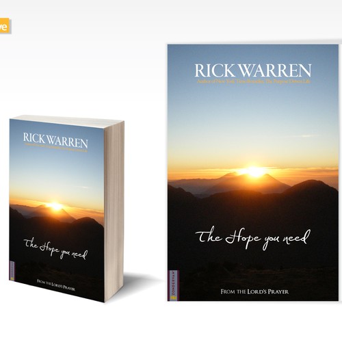 Design Rick Warren's New Book Cover Design réalisé par dobleve