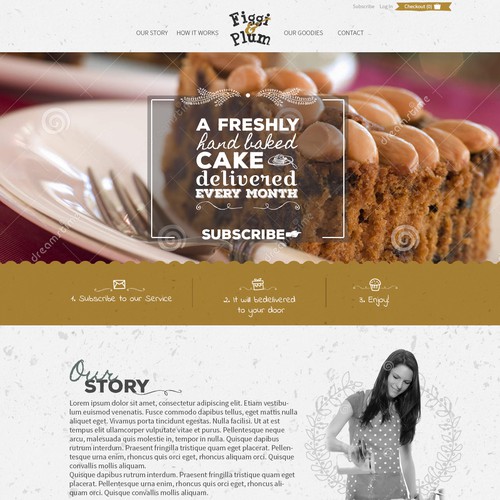 Create online brand for traditional, home-baked cake and pudding subscription club デザイン by Sandra Eftimie