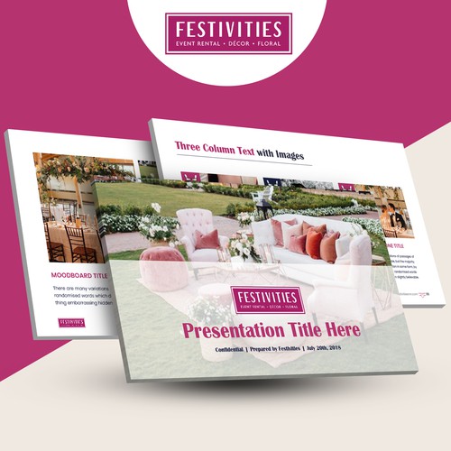 Festivities Powerpoint Deck Design by SN Asha