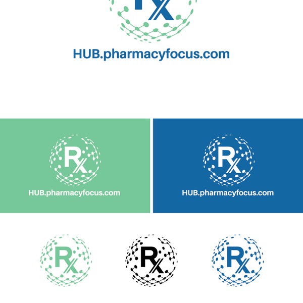 Design by c@dgroUP titled "Create a logo for a pharmacy supply chain collaborative "hub""