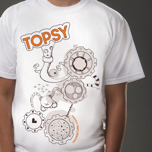 T-shirt for Topsy Réalisé par raftiana