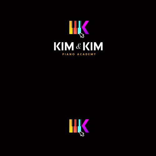 Logo to appeal adult piano students for online piano school called Kim & Kim Piano Academy Design by Matt *