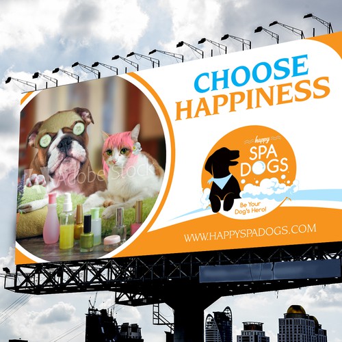Choose Happiness Banner Design Design by icon89GraPhicDeSign
