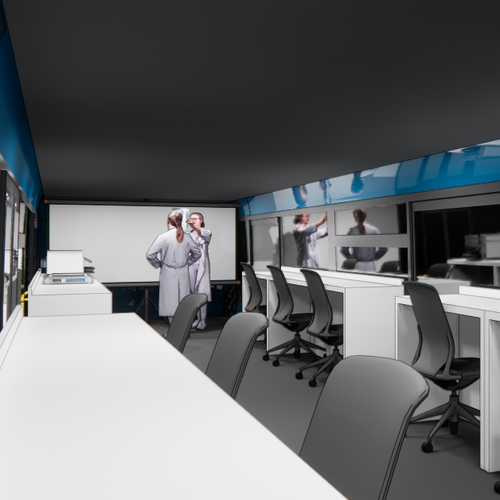 mobile scientific and technological bus (3d) Design by Muzaena