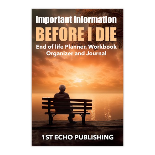 Engaging cover for end of life information journal directed towards 40+ year olds Design by flamenco72
