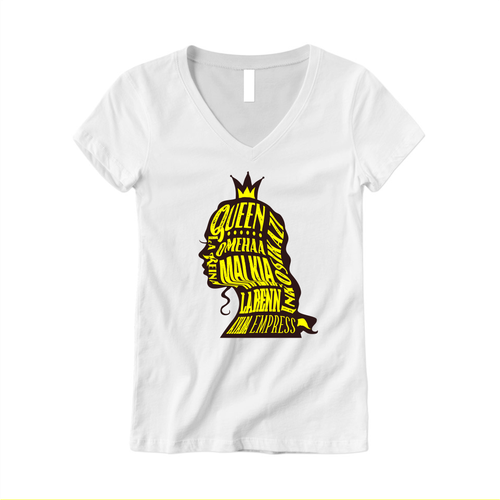 African Diaspora "QUEEN" Dialect T-Shirt Design Design by NIGHT PURY