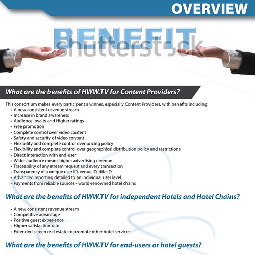 Create a corporate B2B brochure design Design by V.M.74