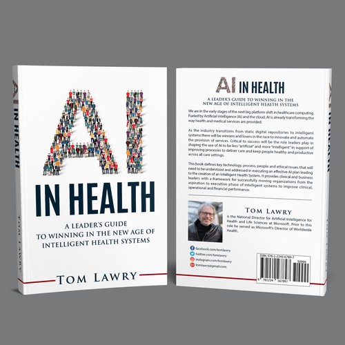 Design di AI in Healthcare - Nonfiction Book Cover di iDea Signs