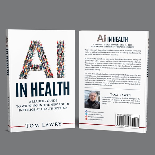 AI in Healthcare - Nonfiction Book Cover Design by iDea Signs