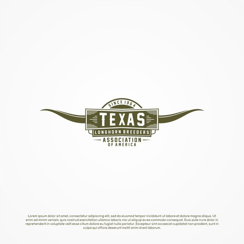 Design a vintage yet modern logo for Texas Longhorn Breeders Association Diseño de PLUS S Studio / +s