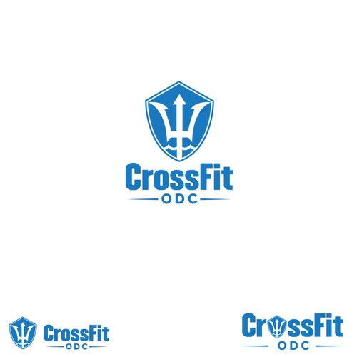 Logo pour une salle de CrossFit (France), thématique : trident, mer, odyssée, poseidon … Design by ViewArt©FR ✏️ ❤✔️