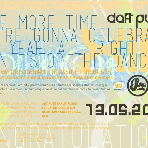 99designs community contest: create a Daft Punk concert poster Design réalisé par Sanjaklaya