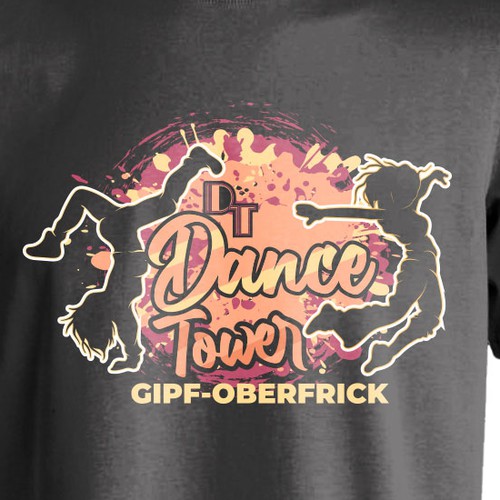 T-shirt Design - Dance Tower Design by mozaikworld