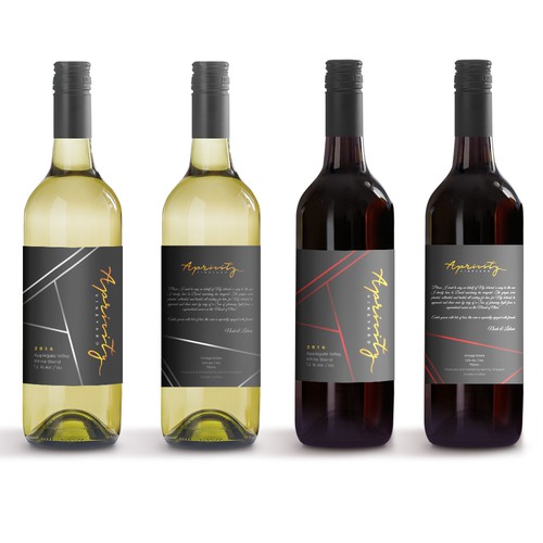 Apricity Vineyard 2016 White Blend Wine Label Design by giovannigiga