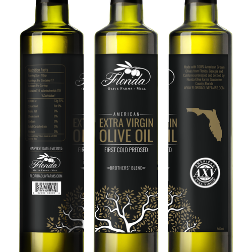 Olive Oil Bottle Label Réalisé par Nanoz Abdi