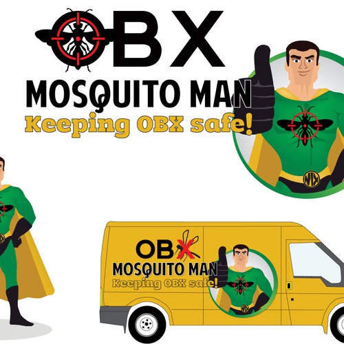 Create the next business or advertising for OBX Mosquito Man Design by lukakatic