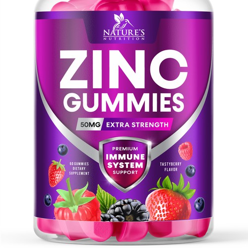 Tasty Zinc Gummies design needed for Nature's Choice Réalisé par GenScythe