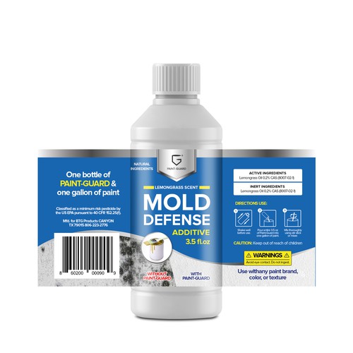 Paint Additive Label Redesigned for Store Shelves Design by creationMB