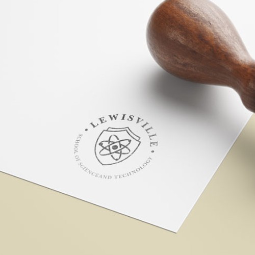 Lewisville SciTech Logo Design by tda.