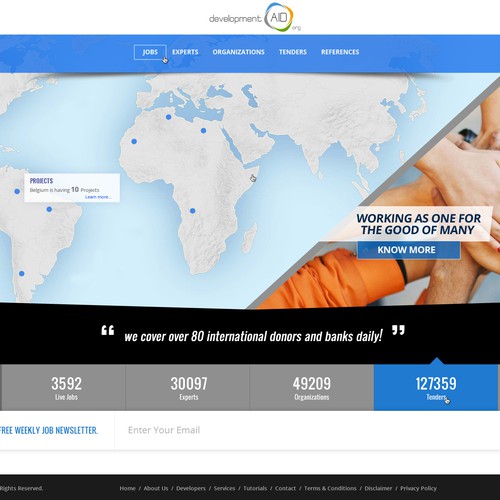 New homepage design | Landing page design contest
