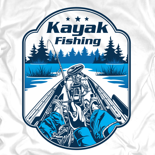 Kayak Fishing T Shirt designs, themes, templates and downloadable