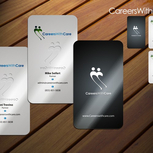 Hire Me business cards Ontwerp door sadzip