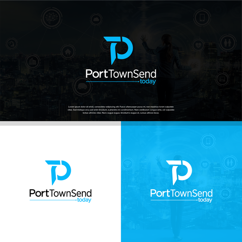 Design a logo for a live event feed for a town, slick & cool. Diseño de idgn16