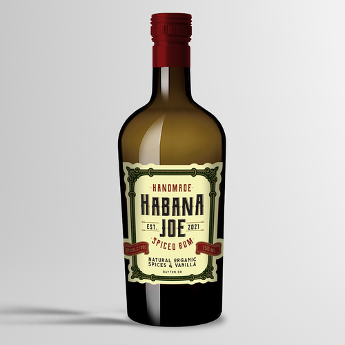 Handmade Spiced Rum Label design-ontwerp door qsketch2