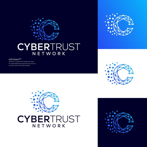 Design for the CyberTrust Network, an innovative platform designed to build trust and change lives Design by sthirteen