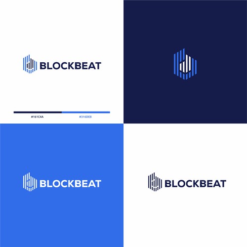 BlockBeat Crypto News Platform Logo Design Design by BuanaDesign