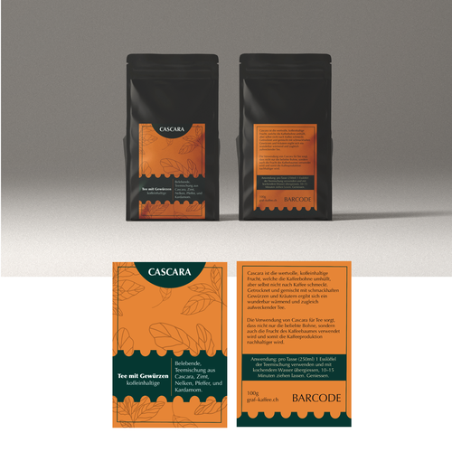 Cascara tea label Design réalisé par just.chaosofart